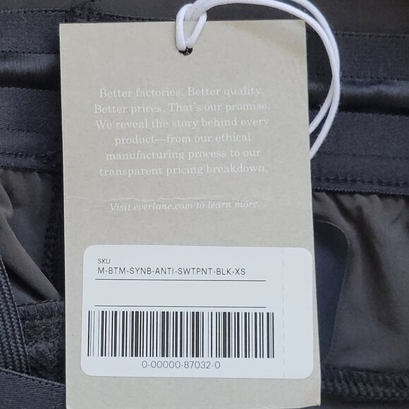 Everlane The Everyone Sweatpant Mens Size 27 (E2) Black Drawstring Waist NWT - Picture 8 of 10